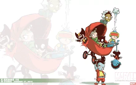 Comic x-babies HD Desktop Wallpaper | Background Image