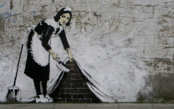 Artistic Graffiti Banksy HD Wallpaper | Background Image