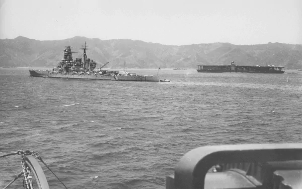 Japanese battleship Kirishima battleship military Japanese Navy HD Desktop Wallpaper | Background Image
