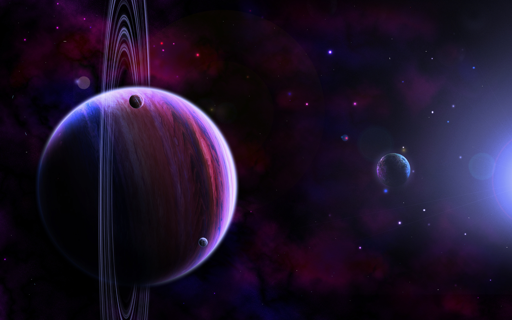 Download Sci Fi Planetary Ring Wallpaper