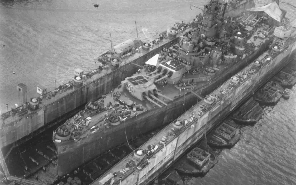 warship battleship military USS South Dakota (BB-57) HD Desktop Wallpaper | Background Image