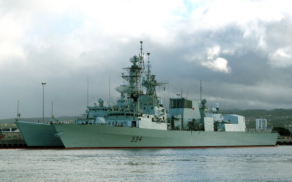 Military HMCS Regina (FFH 334) Warships Canadian Navy Warship Frigate HD Wallpaper | Background Image