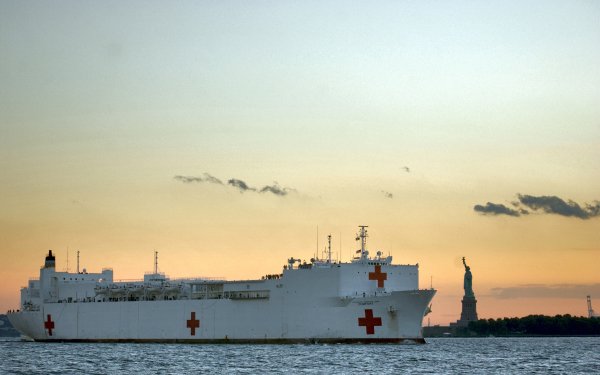 Military USNS Comfort (T-AH-20) Warships United States Navy Hospital Ship Warship HD Wallpaper | Background Image