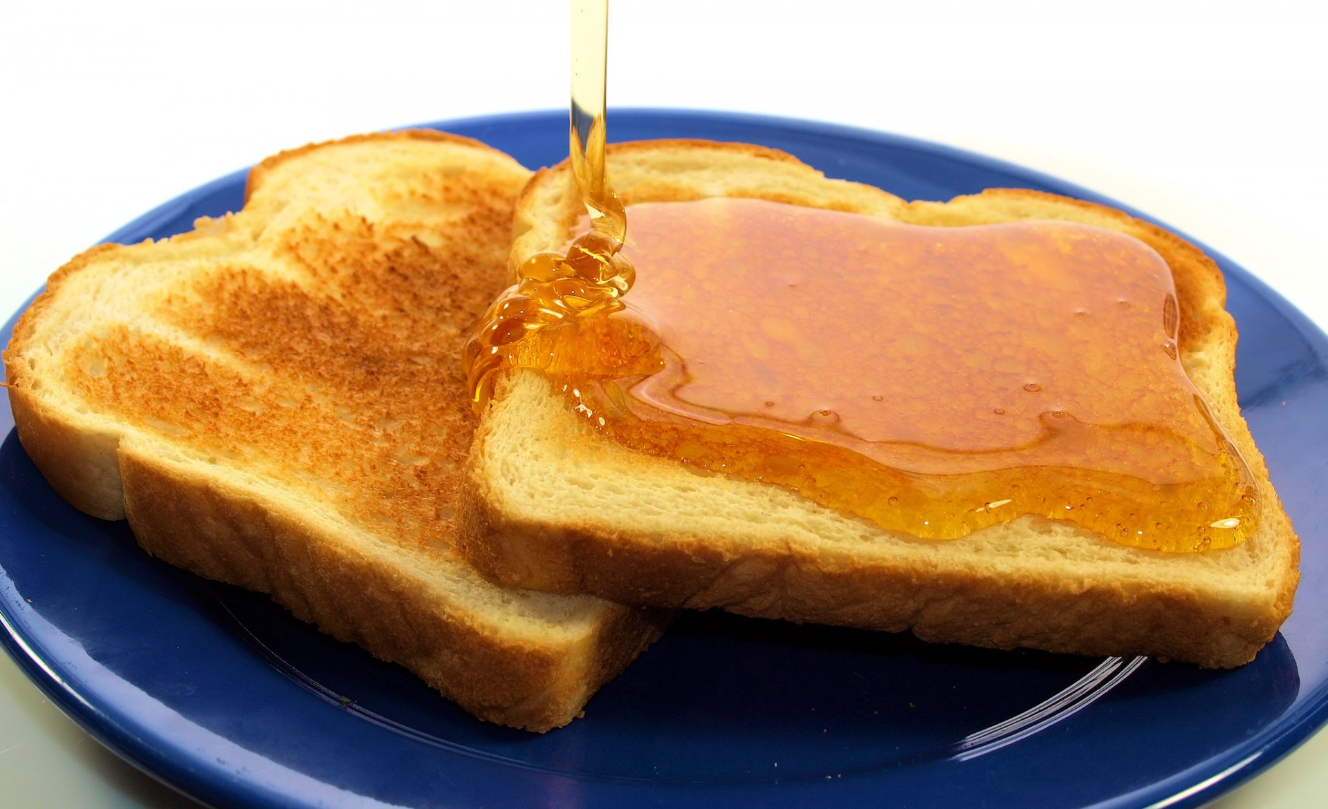 Download Toast Bread Food Honey  HD Wallpaper