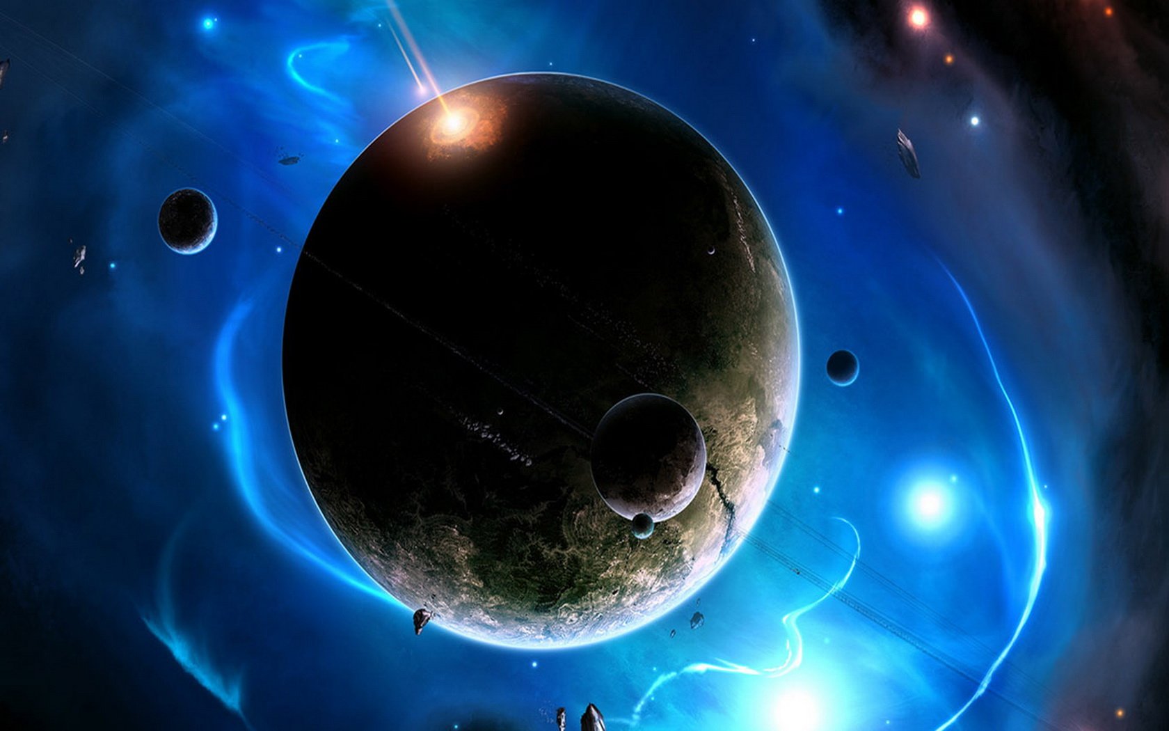 Sci Fi Planets Wallpaper