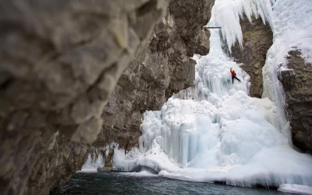 ice climbing Sports HD Desktop Wallpaper | Background Image