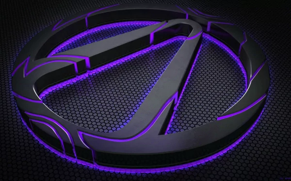 HD desktop wallpaper featuring the iconic Borderlands logo, characterized by its sleek black design with vibrant purple accents set against a textured background.
