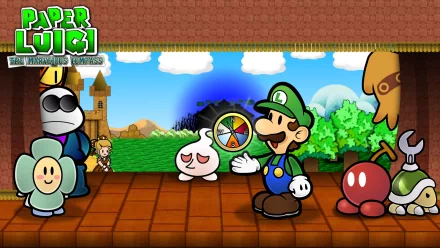 Luigi video game paper luigi HD Desktop Wallpaper | Background Image