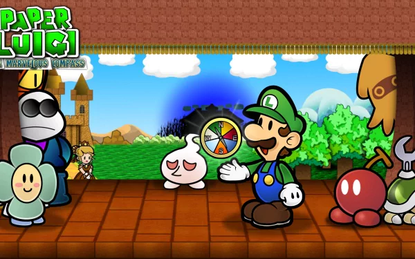 Luigi video game paper luigi HD Desktop Wallpaper | Background Image