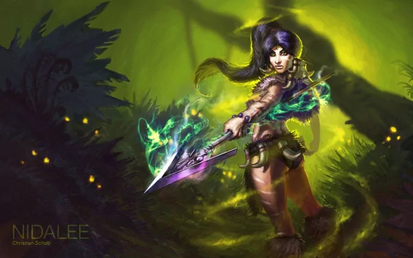 Nidalee (League Of Legends) video game League Of Legends HD Desktop Wallpaper | Background Image
