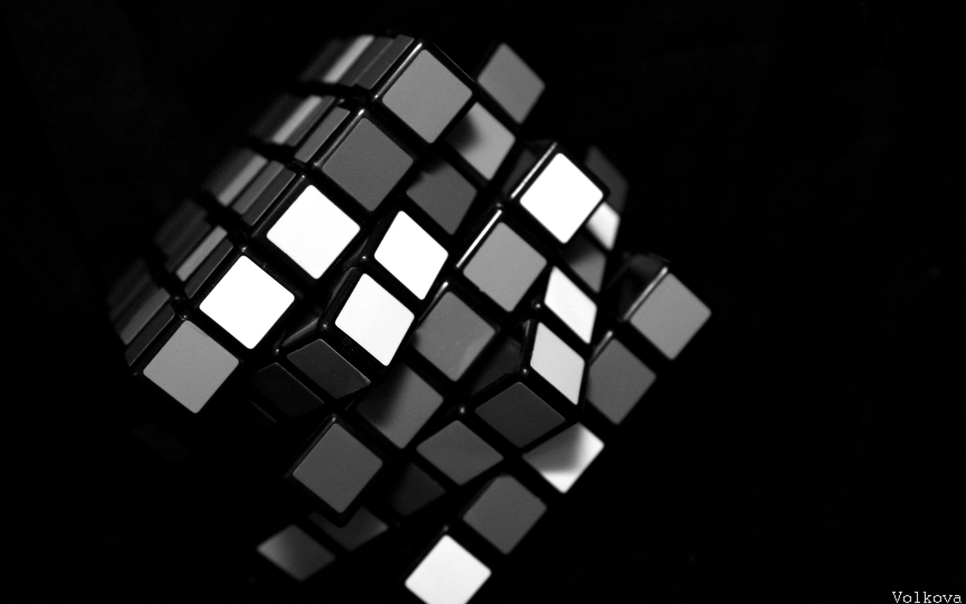 Man Made Rubik's Cube HD Wallpaper | Background Image