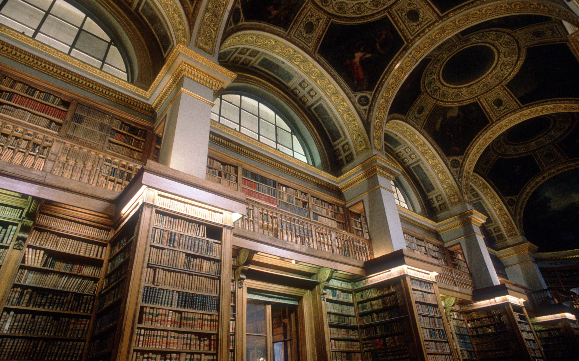 Man Made Library HD Wallpaper | Background Image