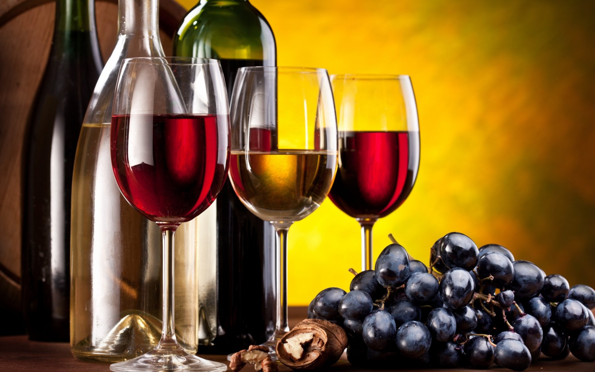 Download Bottle Glasses Food Wine HD Wallpaper
