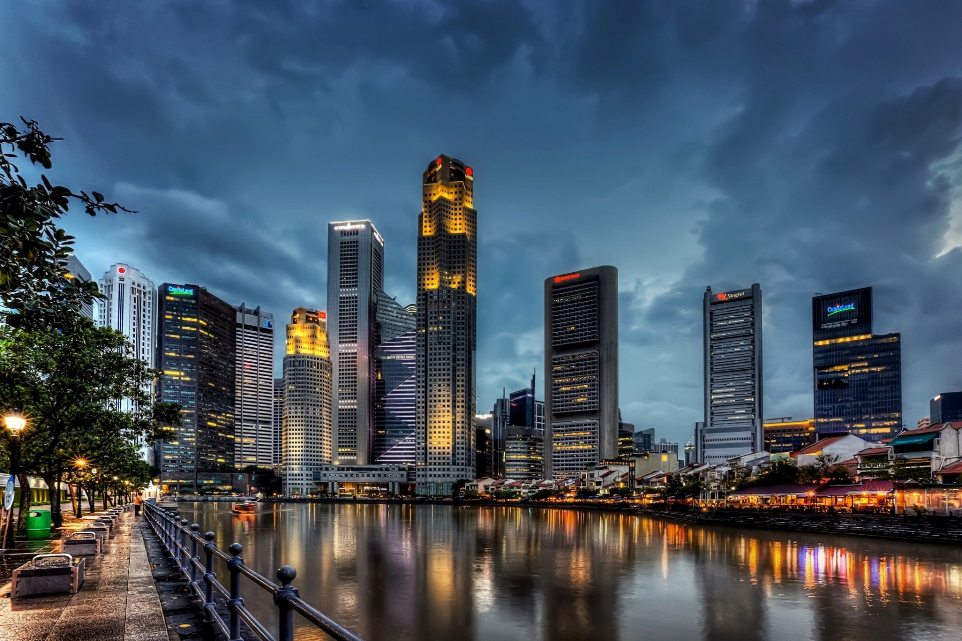 Menschengemacht Singapur HD Wallpaper