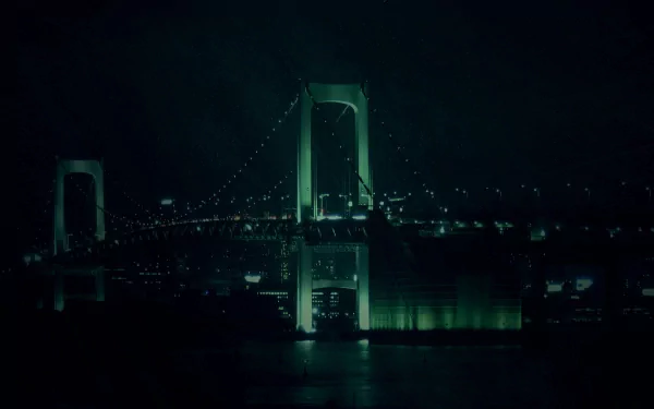 Japan Tokyo man made rainbow bridge HD Desktop Wallpaper | Background Image