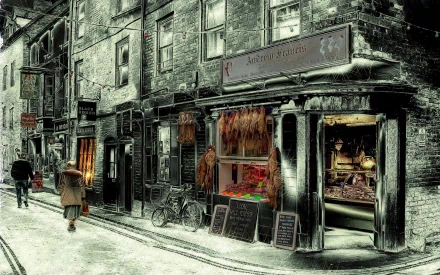artistic town HD Desktop Wallpaper | Background Image