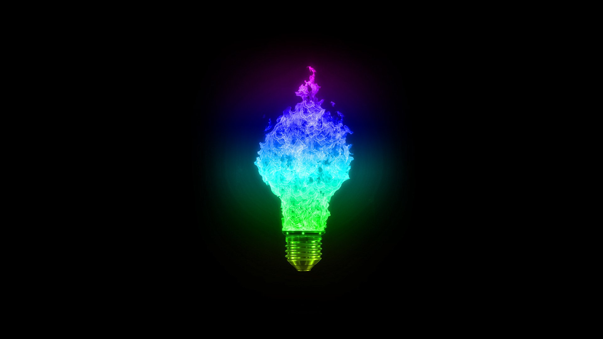 Download Man Made Light Bulb HD Wallpaper