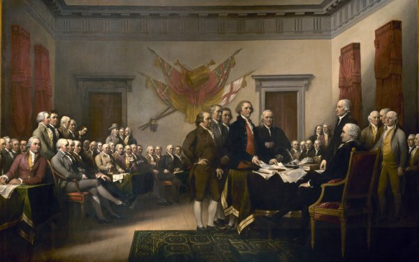 Artistic Trumbull's Declaration Of Independence Declaration of Independence HD Wallpaper | Background Image