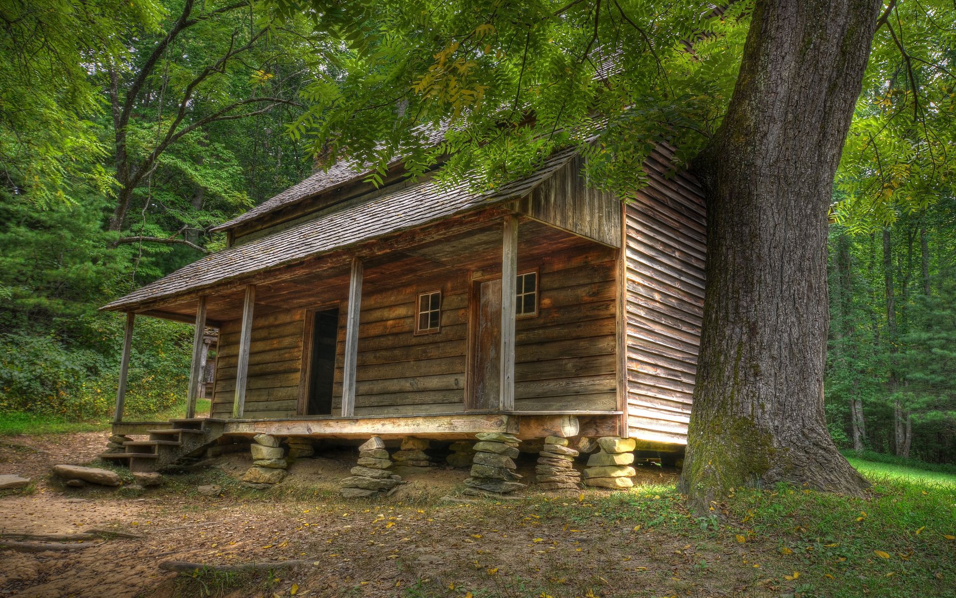 Man Made Cabin HD Wallpaper