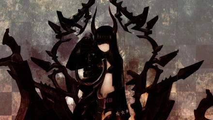 Black Gold Saw Anime Black Rock Shooter HD Desktop Wallpaper | Background Image