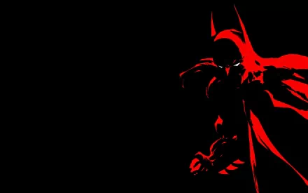 HD PC desktop wallpaper depicting Batman from the comic Batman: Dark Victory in striking red and black tones against a dark background.
