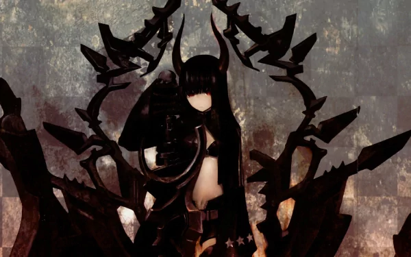 Black Gold Saw Anime Black Rock Shooter HD Desktop Wallpaper | Background Image