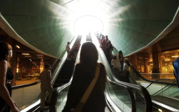 man made escalator HD Desktop Wallpaper | Background Image