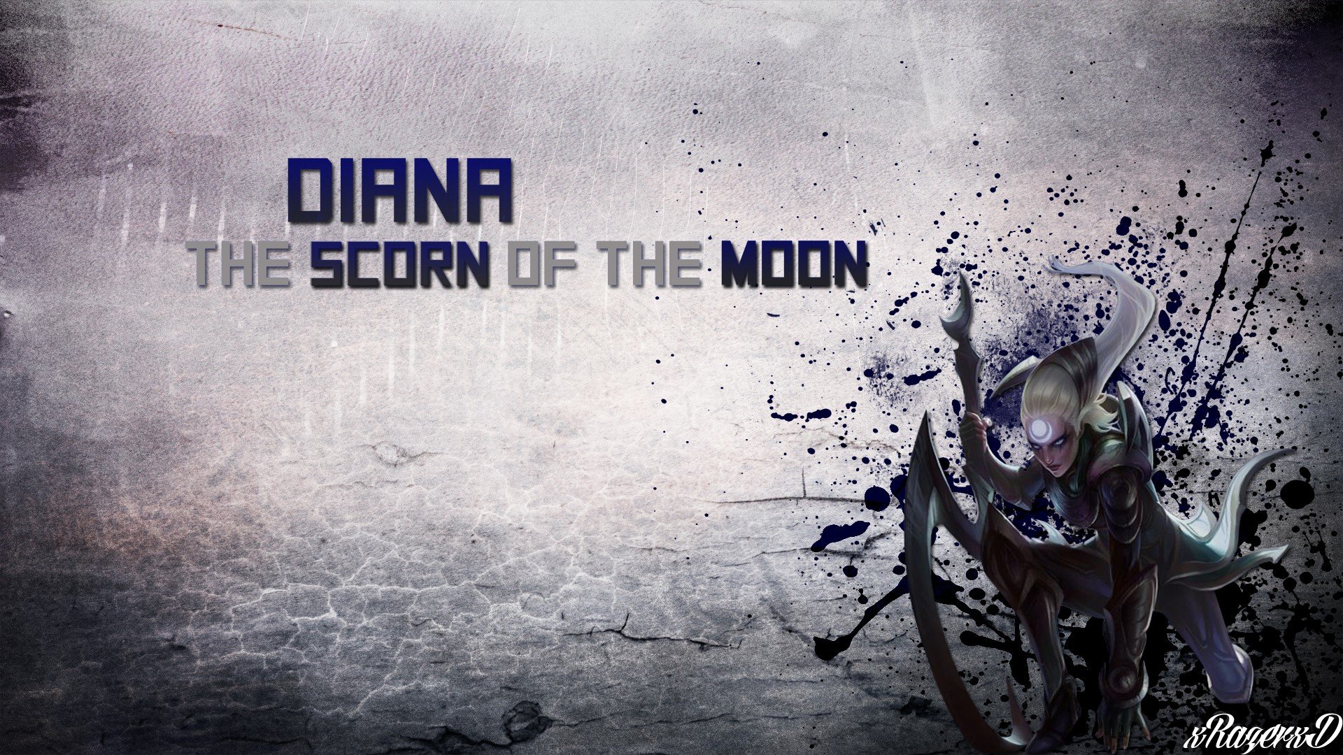 Download Diana (League Of Legends) Video Game League Of Legends HD Wallpaper by xRazerxD
