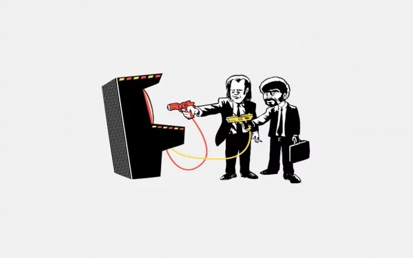 Pulp Fiction arcade funny movie HD Desktop Wallpaper | Background Image