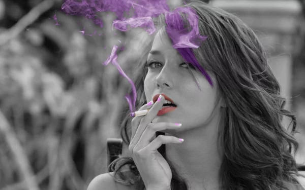 selective color woman model HD Desktop Wallpaper | Background Image