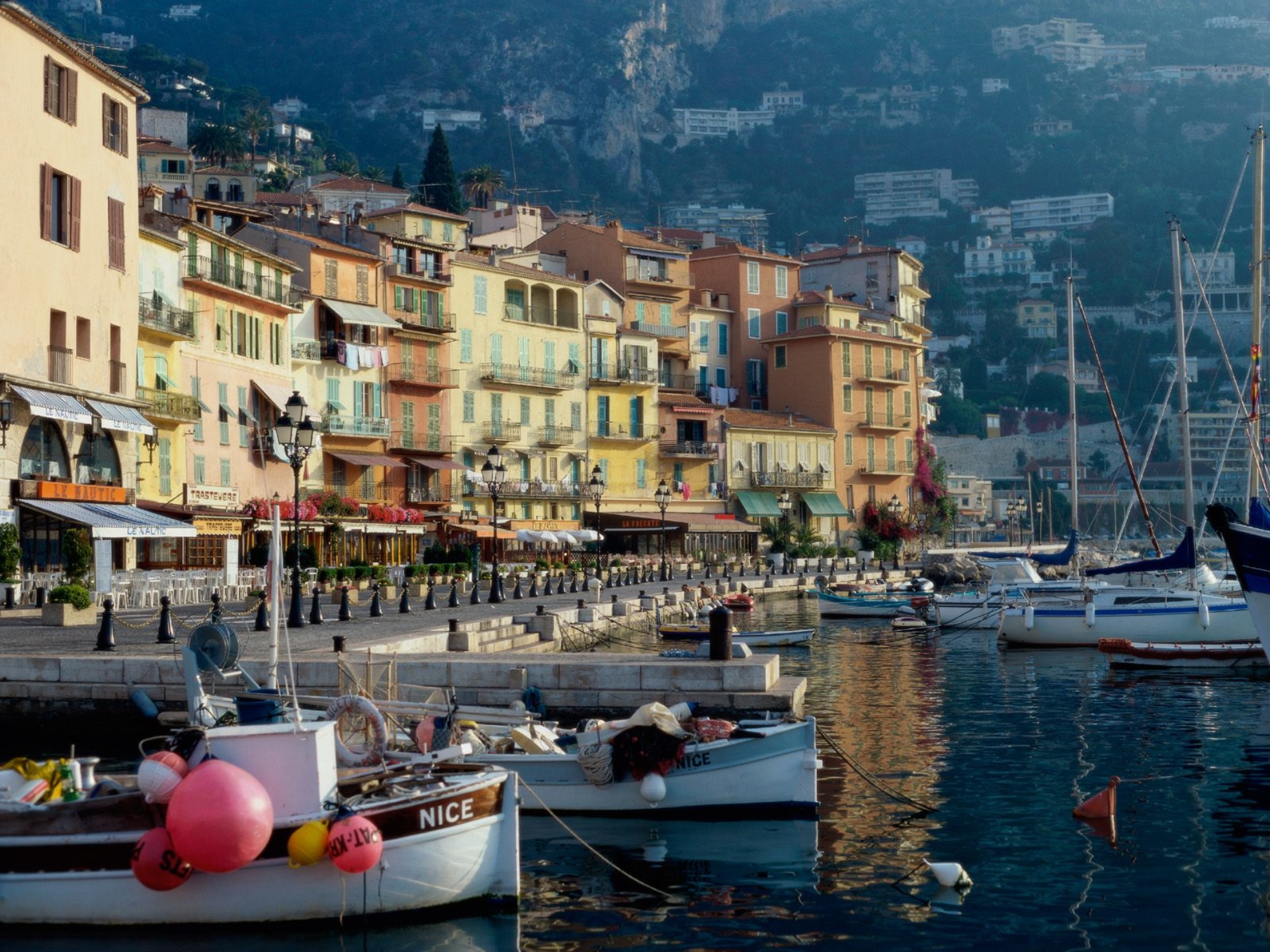 Download France Town Boat Building Man Made Villefranche-sur-Mer HD ...