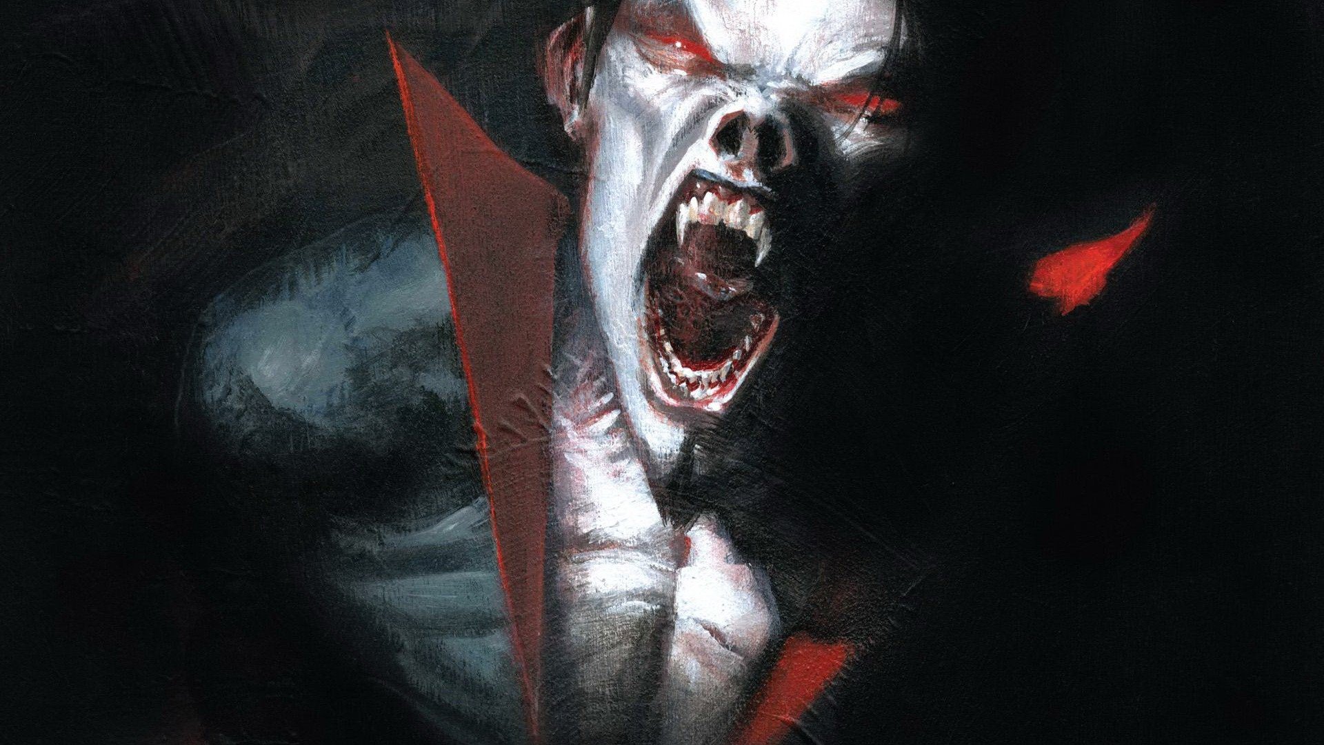 Wallpaper night, the moon, vampire, Morbius, Spider-Man The Animated  Series, Michael Morbius, living vampire for mobile and desktop, section  арт, resolution 2542x2025 - download