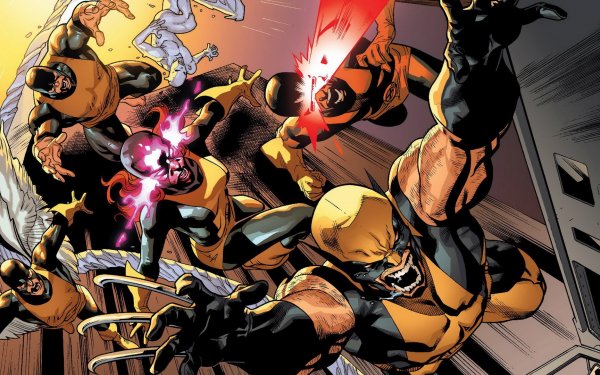 Bande-dessinées X-Men Superhero Wolverine Cyclops Angel Beast Iceman Jean Grey Original X-Men Fond d'écran HD | Image