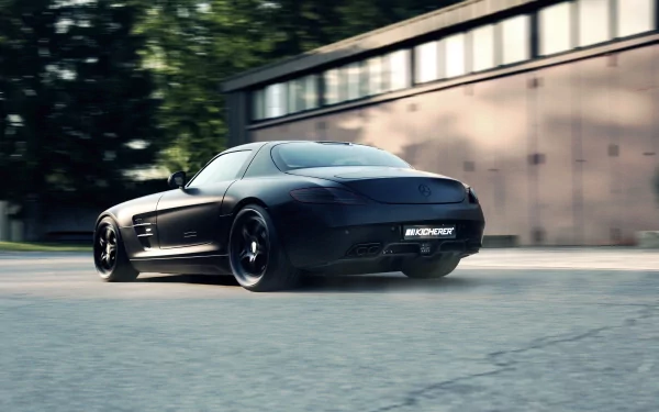 gull-wing door Mercedes vehicle Kicherer Mercedes-Benz SLS AMG HD Desktop Wallpaper | Background Image