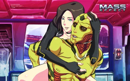 Miranda Lawson Thane Krios video game Mass Effect HD Desktop Wallpaper | Background Image