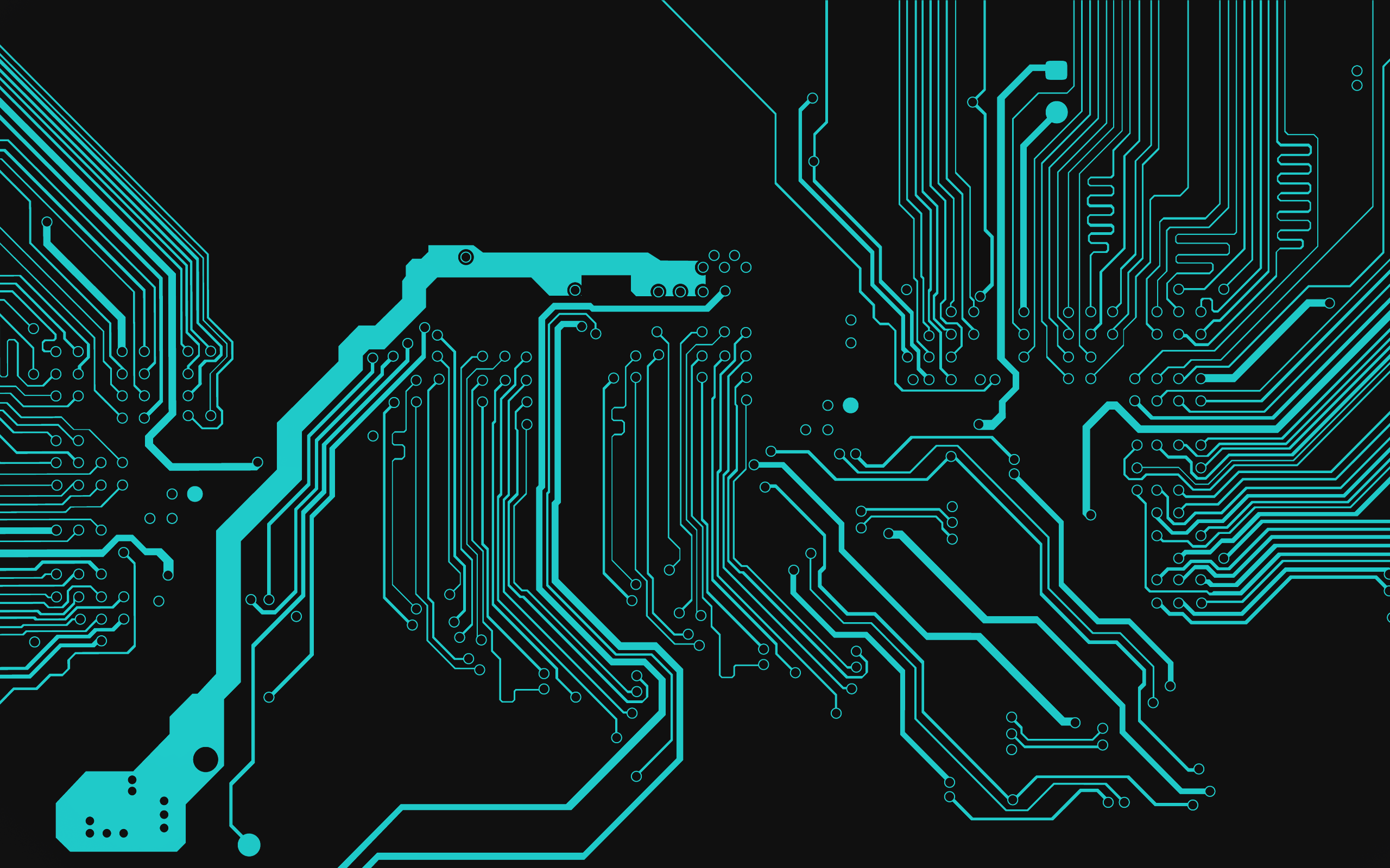 HD Wallpaper: Intricate Circuit Technology Design