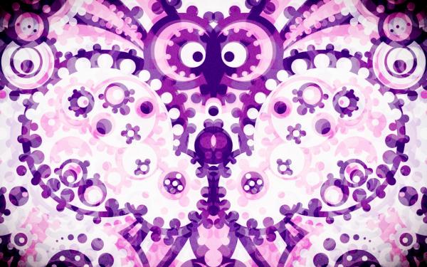 Abstract 3D Gears Illusion Purple HD Wallpaper | Background Image