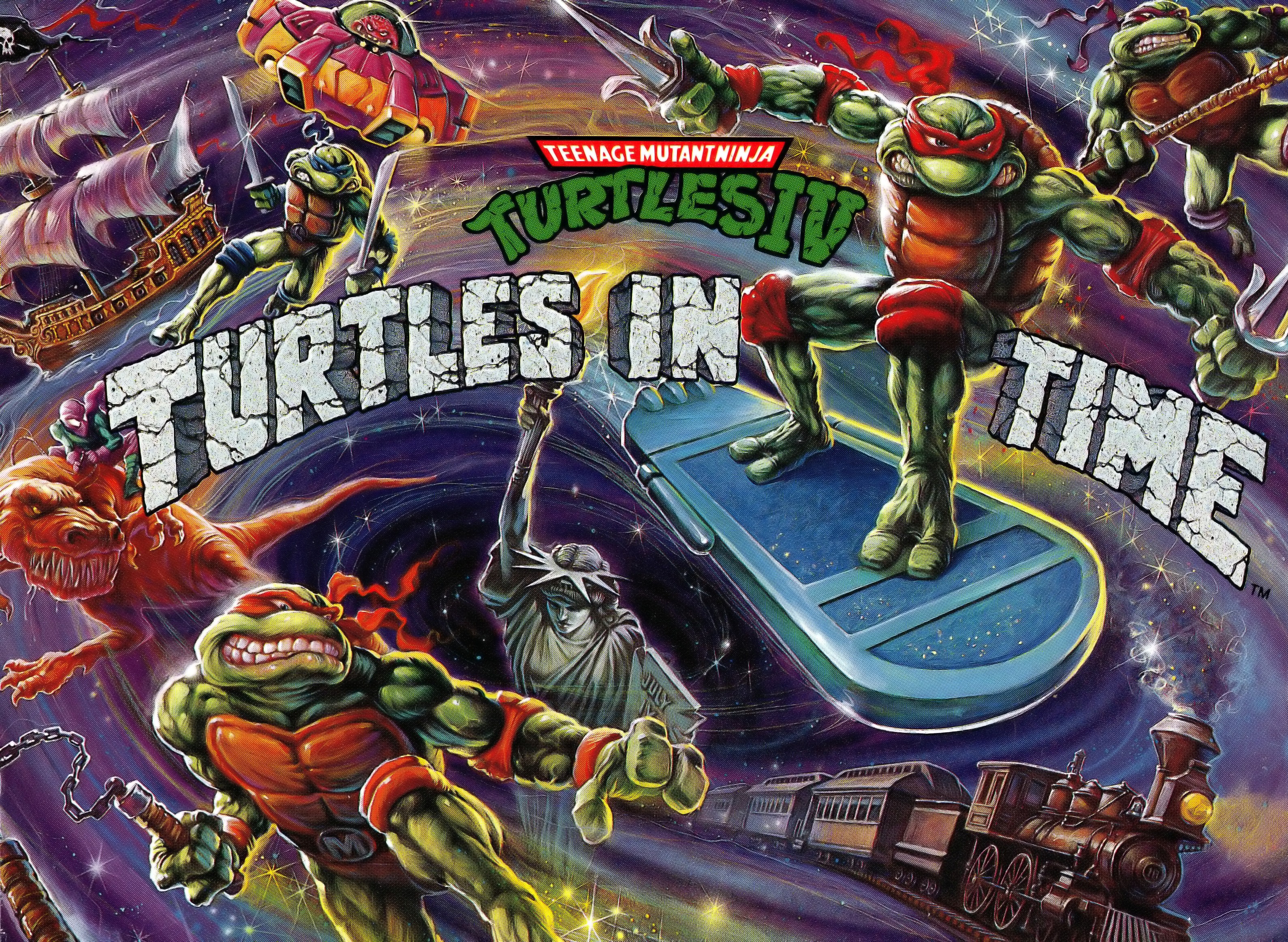Video Game Teenage Mutant Ninja Turtles IV: Turtles in Time HD Wallpaper | Background Image