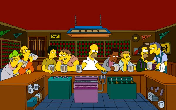TV Show The Simpsons Homer Simpson Moe Szyslak HD Wallpaper | Background Image