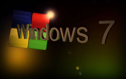 A vibrant HD desktop wallpaper featuring the Windows 7 logo with colorful squares and a glowing background, capturing the essence of technology and modern design.