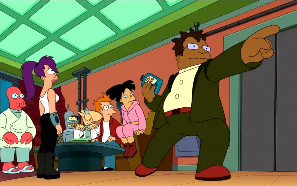 hermes conrad Amy Wong Zoidberg (Futurama) Leela (Futurama) Fry (Futurama) Bender (Futurama) TV Show Futurama HD Desktop Wallpaper | Background Image