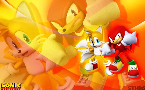 Knuckles the Echidna Miles 'Tails' Prower video game Mario & Sonic at the Olympic Games HD Desktop Wallpaper | Background Image