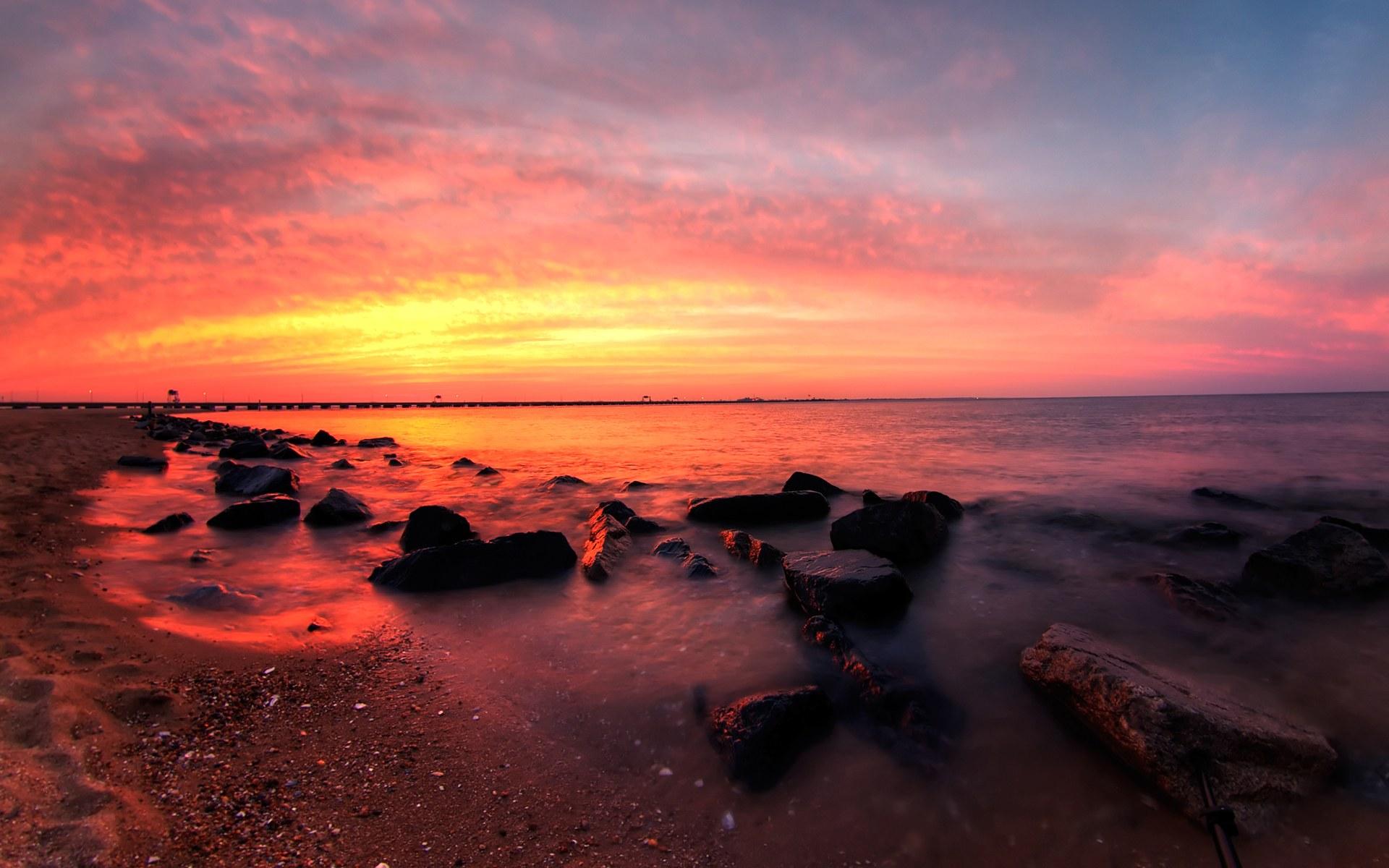 Download Nature Sunset HD Wallpaper