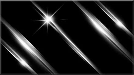 Abstract black and white pattern with diagonal light streaks and reflections, designed as an HD PC desktop wallpaper and background.
