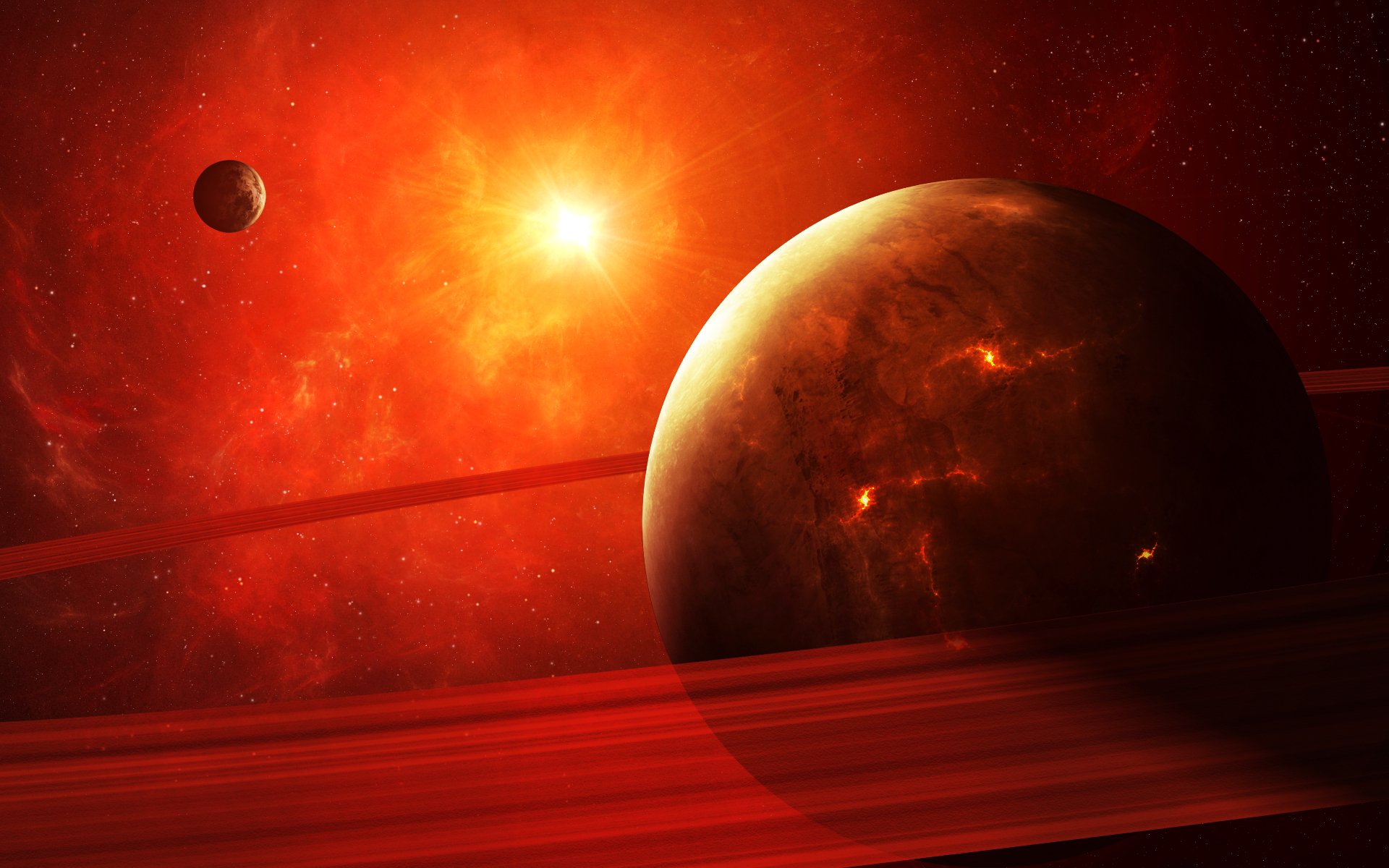 Sci Fi Planetary Ring Hd Wallpaper 3613