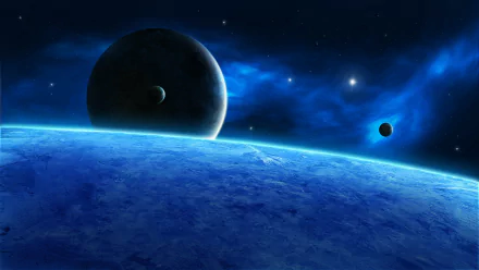 Sci Fi planetscape HD Desktop Wallpaper | Background Image