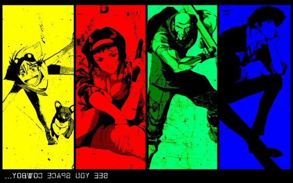 Anime Cowboy Bebop Edward Faye Valentine Jet Black Spike Spiegel HD Wallpaper | Background Image