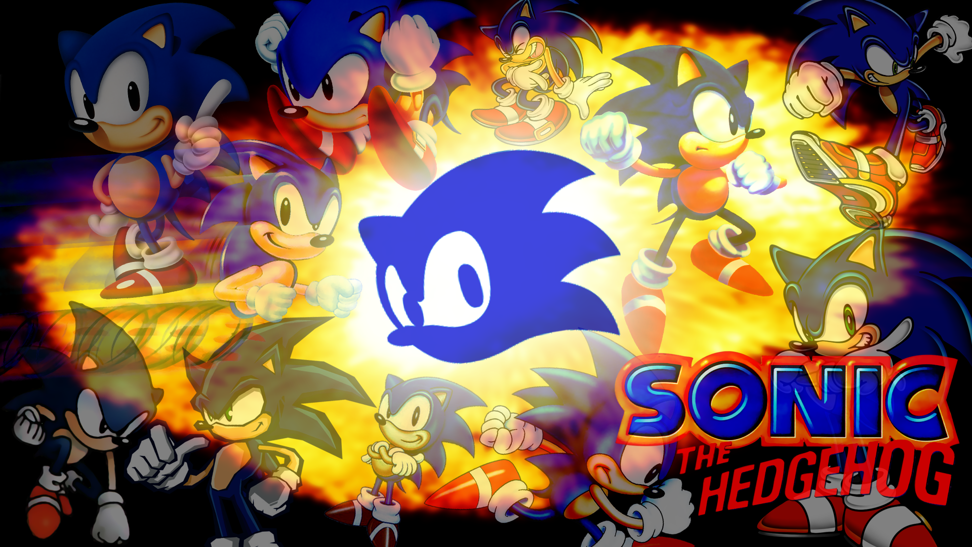 Download Classic Sonic Video Game Sonic The Hedgehog HD Wallpaper
