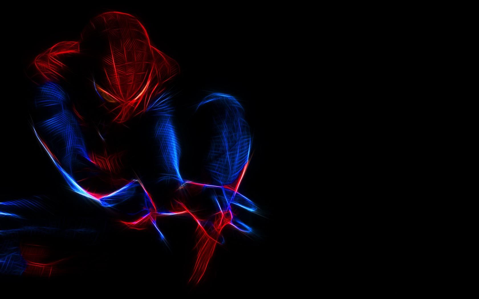 Spiderman neon HD wallpaper download