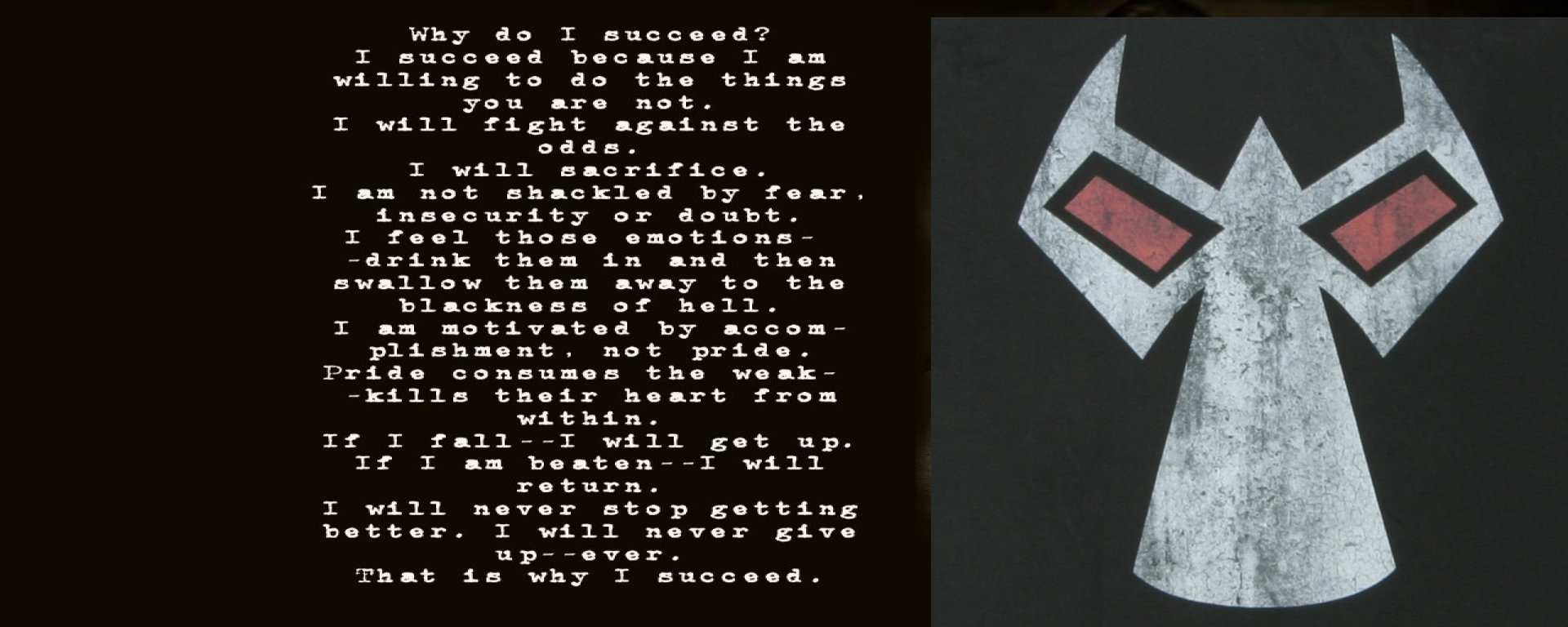 HD PC desktop wallpaper featuring a motivational text about resilience, sacrifice, and perseverance alongside a dark, abstract graphic background.